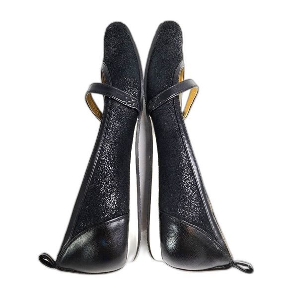 Poetic License Black Glitter Flats - Picture 4 of 8